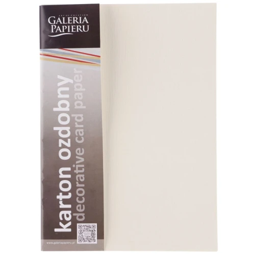 Papier ozdobny (wizytówkowy) Galeria Papieru sukno A4 - kremowy 180g (204102)