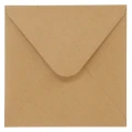 Koperta Galeria Papieru kraft ciemnobeżowy - beżowy [mm:] 160x160 (280322) 10 sztuk