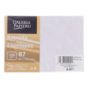 Koperta Galeria Papieru róże B7 - biały [mm:] 88x125 (280511) 10 sztuk