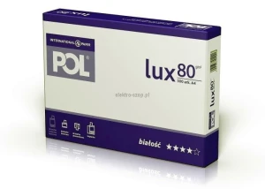 Papier ksero Pol lux A4 - biały 500k. 80g