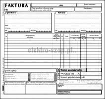 Druk samokopiujący Stolgraf faktura VAT 2/3 A4 brutto 2/3 A4 100k. (F16)