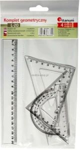 Komplet geometryczny Titanum 4 elementowy
