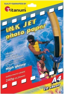 Papier fotograficzny Titanum A4 20 kartek 240 g/m&sup2; błyszczący