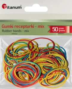 Gumki recepturki Titanum 50g śr. (mix)mm
