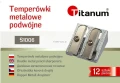 Temperówka Titanum metalowa podwójna