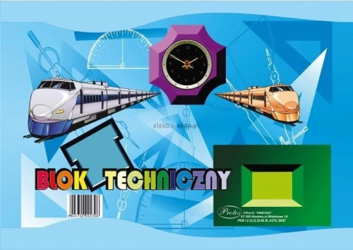 Blok techniczny Protos A3 biały 250g 10k