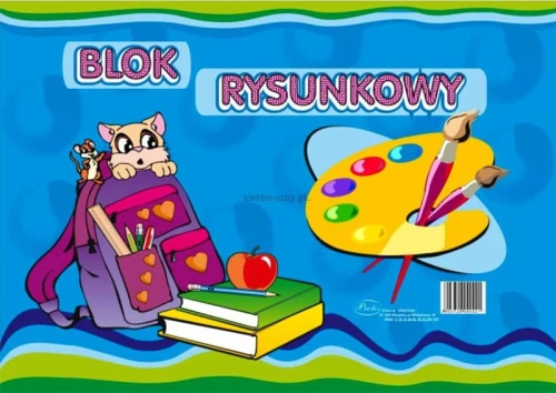 Blok rysunkowy Protos A3 biały 80g 19k [mm:] 297x420