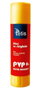 Klej w sztyfcie Tetis PVP 8g 