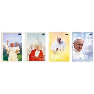 Zeszyt tematyczny Interdruk Jan Paweł II/Franciszek RELIGIA A5 60k. 70g krata (ZE60RELMIX)
