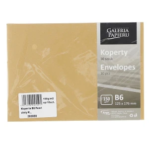 Koperta pearl złoty k 150 B6 - złoty [mm:] 125x176 (280888) 10 sztuk