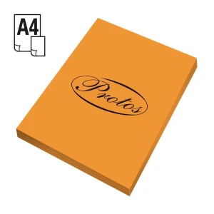 Papier kolorowy Protos A4 - pomarańczowy 160g