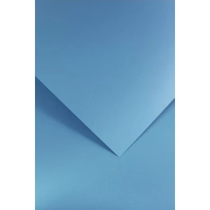 Papier ozdobny (wizytówkowy) Galeria Papieru ciemnoniebieski satynowany A4 - niebieski 210g (205503)