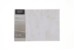 Koperta Galeria Papieru marmur złoty C5 - biały diamentowy (280693) 10 sztuk