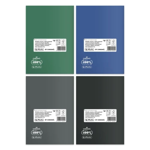 Zeszyt Herlitz Ocean Colors Eco PP A5 60k. 70g krata (9552407)