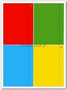 Teczka kartonowa na gumkę Interdruk A4+ kolor: mix 400g [mm:] 230x314 (TEGUFLUO)