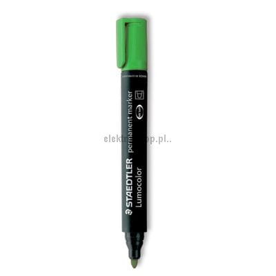 Marker permanentny Staedtler, zielony 2,0mm okrągła końcówka