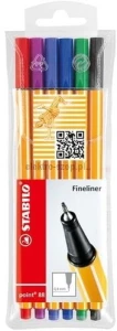 Cienkopis Stabilo, mix 0,4mm 6kol. (88/6)