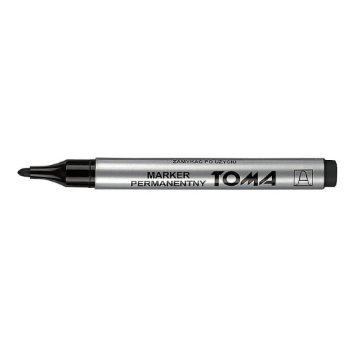 Marker permanentny Toma, czarny 1,5mm okrągła końcówka (TO-090 3 2)