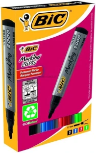 Marker permanentny Bic Marking 2000 komplet 4 szt, mix 1,5mm okrągła końcówka (8209112)