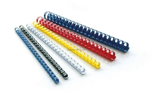 Grzbiety do bindowania plastikowe 25 mm czarne (405252)