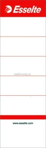 Etykiety opisowe do segregatora Esselte - biały [mm:] 50x158 (810801)