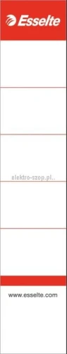 Etykiety opisowe do segregatora Esselte - biały [mm:] 30x158 (810811)