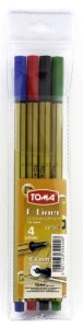 Cienkopis Toma, mix 0,4mm 4kol.