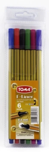 Cienkopis Toma, mix 0,4mm 6kol. (344)
