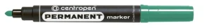 Marker permanentny Centropen, zielony 2,5mm okrągła końcówka
