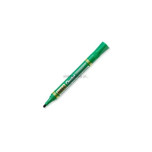 Marker permanentny Pentel, zielony 1,2-4,5mm ścięta końcówka