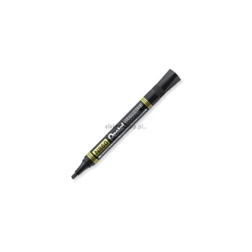 Marker permanentny Pentel, czarny 1,2-4,5mm ścięta końcówka (N860)
