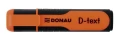 Zakreślacz Donau D-Text, pomarańczowy 1,0-5,0mm (7358001PL-12)