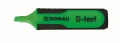 Zakreślacz Donau D-Text, zielony 1,0-5,0mm (7358001PL-06)