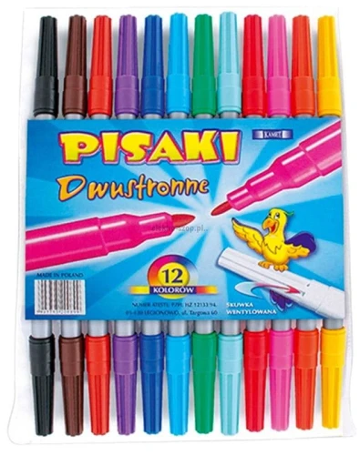 Flamaster Kamet dwustronne 12 kol. (K-3333)