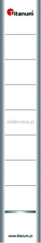 Etykiety opisowe do segregatora Titanum dwustronna - biały [mm:] 50