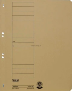 Skoroszyt Elba oczkowy A4 - beżowy 250g (100551870)