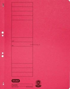 Skoroszyt Elba oczkowy A4 - czerwony 250g (100551875)