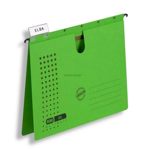 Skoroszyt Elba Chic Ultimate wiszący A4 - zielony 240g (100552096)
