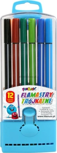 Flamaster Fun&amp;Joy trójkątne 12 kol. (FJ-206-12)