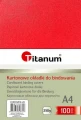Karton do bindowania Titanum skóropodobny A4 - czerwony 250g