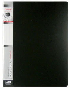 Teczka ofertowa PP Titanum A4 80 kieszeni 700g/m&sup2; czarna (TO80BC)