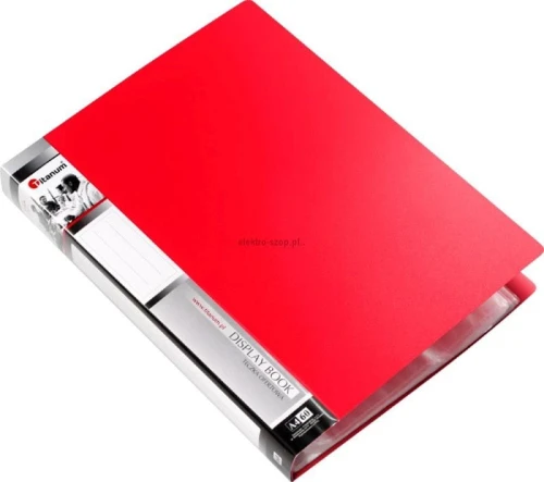 Teczka ofertowa PP Titanum A4 60 kieszeni czerwona (TO60RE)