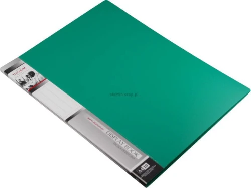 Teczka ofertowa PP Titanum A4 10 kieszeni zielona (TO10GR)