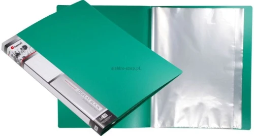 Teczka ofertowa PP Titanum A4 30 kieszeni zielona (TO30GR)