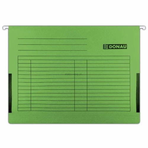 Teczka zawieszkowa Donau A4 - zielony 230g (7410905-06)