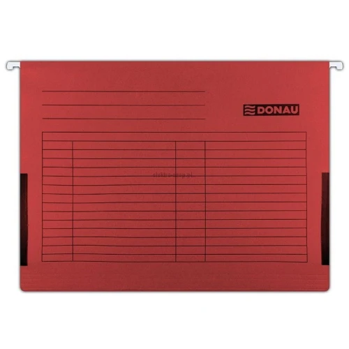 Teczka zawieszkowa Donau A4 - czerwony 230g (7410905-04)