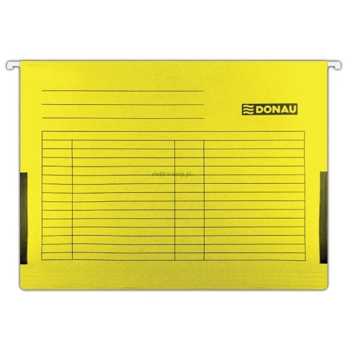 Teczka zawieszkowa Donau A4 - żółty 230g (7410905-11)