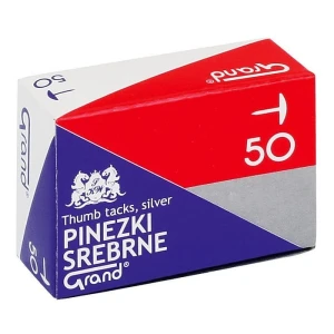 Pinezki Grand S50 kolor: srebrny 50 szt (110-1378)