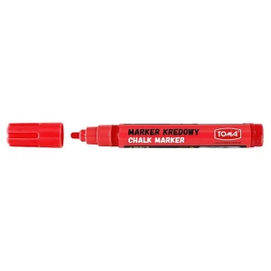 Marker specjalistyczny Toma kredowy, czerwony 4,5mm okrągła końcówka (TO-292 2 2)