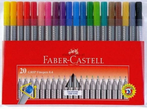 Cienkopisy Grip Faber-Castell 20 kolorów (FC151620)